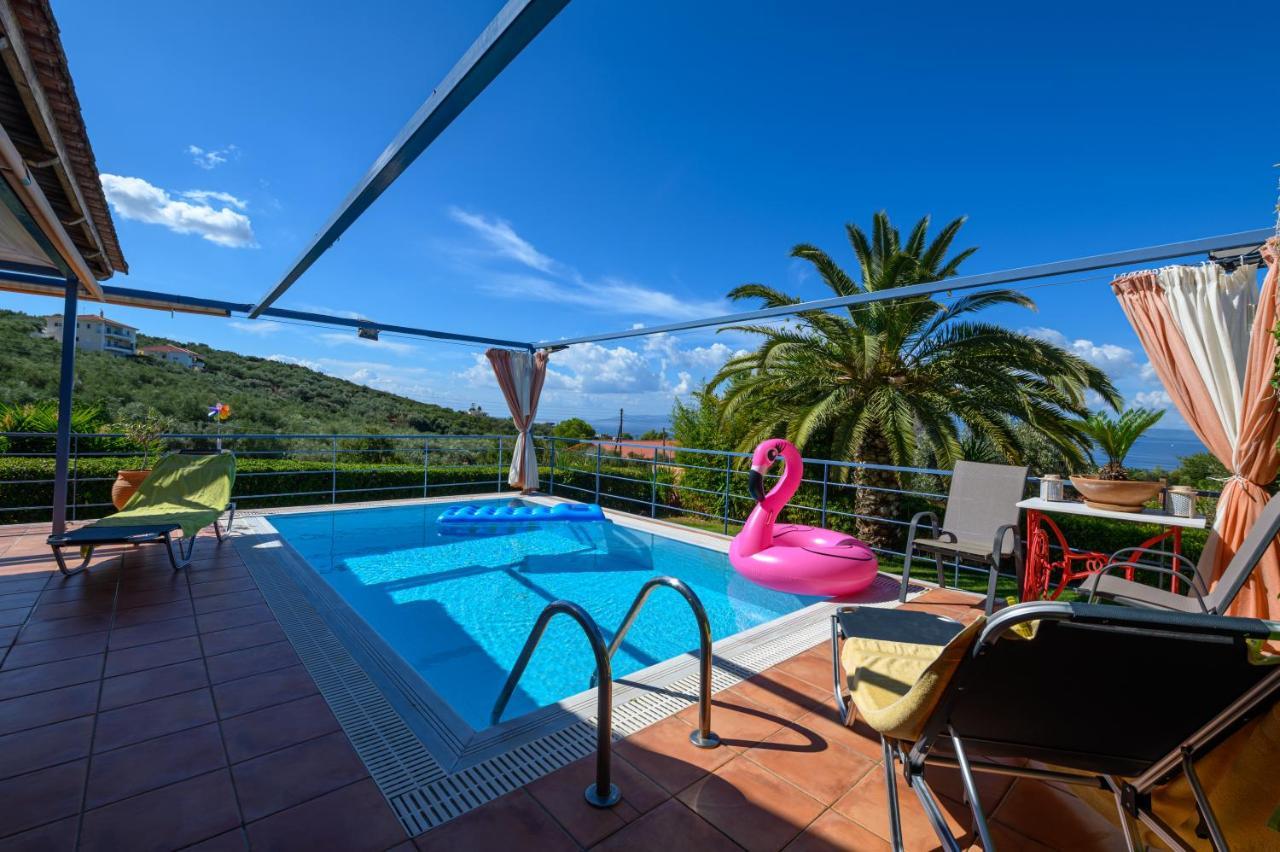 Cozy Small Smart Villa With Private Pool Mikri Mantineia Kalamata Esterno foto