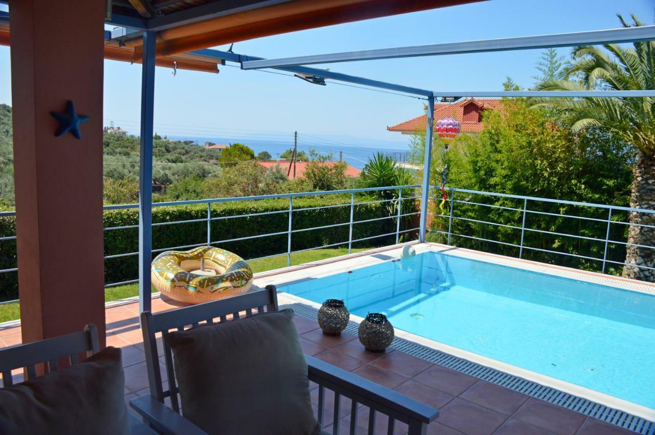 Cozy Small Smart Villa With Private Pool Mikri Mantineia Kalamata Esterno foto